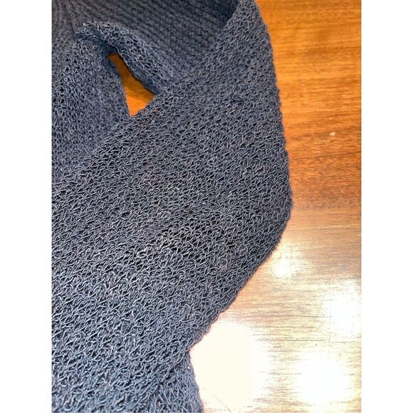 Eileen Fisher Small Gray Loose Weave Cardigan see note - Picture 6 of 8